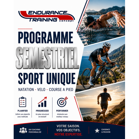 PROGRAMME NATATION - RUNNING - CYCLISME SEMESTRIEL ETC