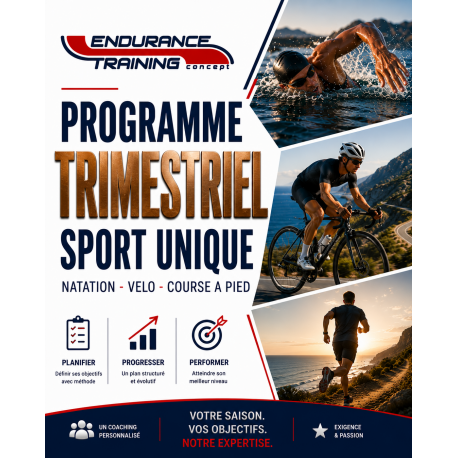 PROGRAMME NATATION CYCLISME RUNNING TRIMESTRIEL ETC